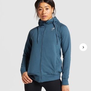 Gymshark Training Zip Up Hoodie in Teal